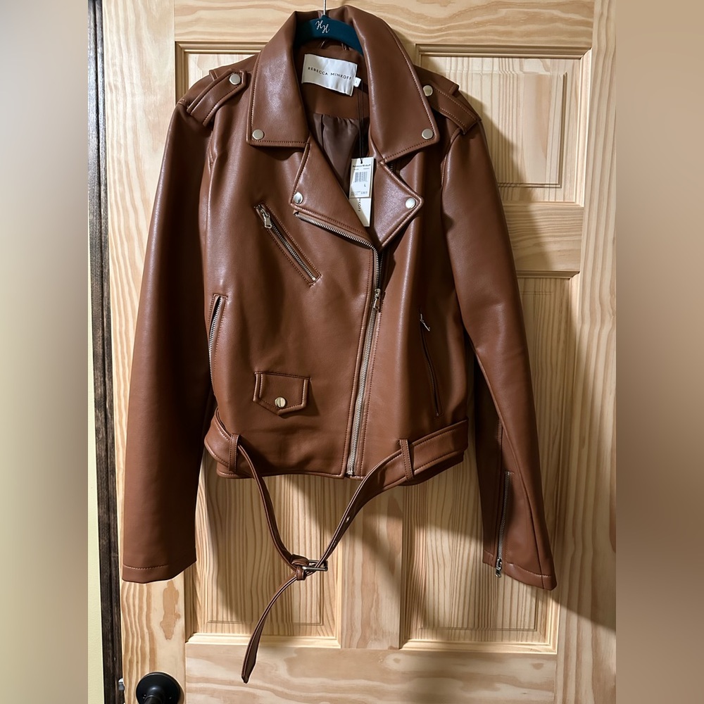 Rebecca Minkoff Faux Leather Moto Jacket